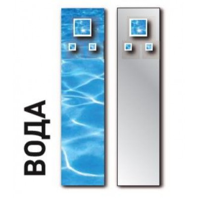 Зеркало-вешалка «Вода» (комплект) арт.2090-92-WT Rujz Design
