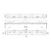Перекладина для кухонного корпуса B1000 F16 ZN арт.59CFG0071016020