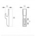 Защелка мебельная MINI LATCH (никель) арт.188