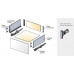 Выдвижной ящик Tekform Slimline Tacto DW182 450 мм, белый арт.655-8H62-150-00