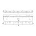 Перекладина для кухонного корпуса B1200 F16 ZN арт.59CFG0071216020