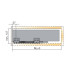 Выдвижной ящик с тонкой стенкой Titus Tekform slimline DW100 500 мм, цвет белый. Арт: 655-8F50-150-00