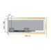 Выдвижной ящик с тонкой стенкой Titus Tekform slimline DW145 500 мм, цвет белый. Арт: 655-8G50-150-00
