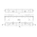 Перекладина для кухонного корпуса B600 F16 ZN арт.59CFG0076016020