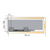 Выдвижной ящик с тонкой стенкой Titus Tekform slimline DW145 450 мм, цвет антрацит. Арт: 655-8G45-185-00