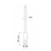 Провод 2 м 2x0,22мм2 с мини-гнездом, черный арт.OKSZ-2M-LED-ZEN-CZ