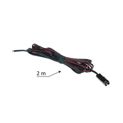 Провод 2 м 2x0,22мм2 с мини-гнездом, черный арт.OKSZ-2M-LED-ZEN-CZ