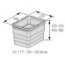Контейнер для мусора 26 л 306*230*450 мм (alu grey) Eins2vier Ninka арт.5258.90.41616