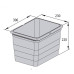 Контейнер для мусора 12 л 306*230*220 мм (alu grey) Eins2vier Ninka арт.5170.92.41616