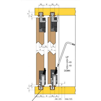 SLX.B3000.03 Профиль пластиковый черный 3000 мм