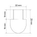 Заглушка для PROFIL INLINE MINI XL, черная арт.OP2-ZASL-INM-XL-CZ-01