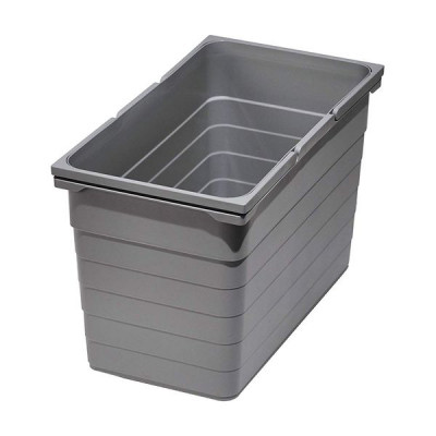 Контейнер для мусора 25 л 412*230*330 мм (alu grey) Eins2vier Ninka арт.5061.91.41616