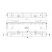 Перекладина для кухонного корпуса B400 F16 ZN арт.59CFG0074016020
