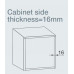 Кронштейн фасада внутр. ящика SDWD H70 Tekform Slimline (белый) арт.655-8065-511-00