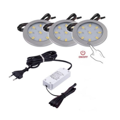 Комплект светильник LED (ORBIT XL 2 шт., ORBIT XL MASTER 1 шт.) 4000K, блок питания арт.ZORM-XL-3P-NE-01W